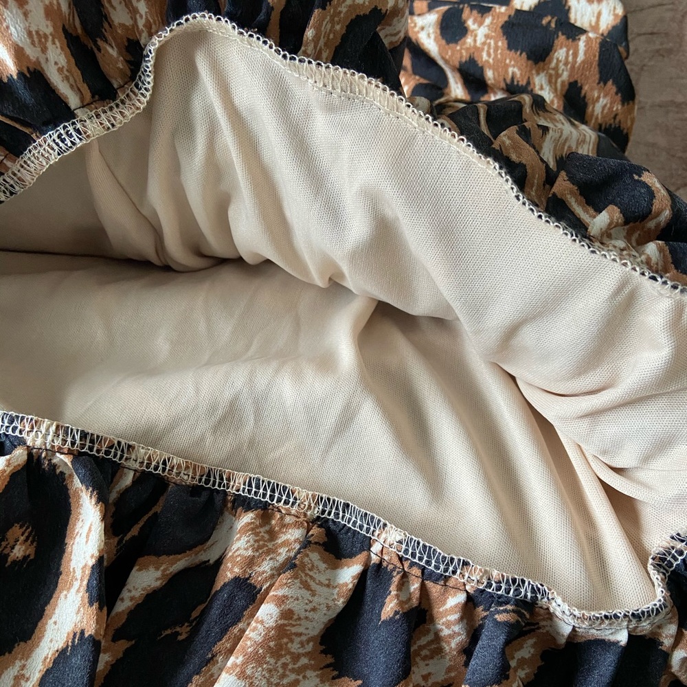 LEOPARD PRINT MINI DRESS - Picture 13 of 14